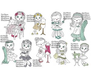 Stickdatei - Sewing Girl 6